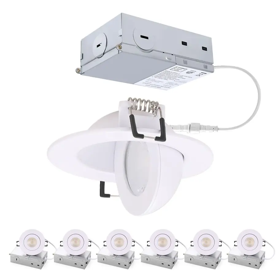 

3-дюймовые встраиваемые светодиодные светильники 7W, поворотные направленные светильники, регулируемые на 360°, для подвесного потолка, с регулировкой яркости, поворотные, 90Ti