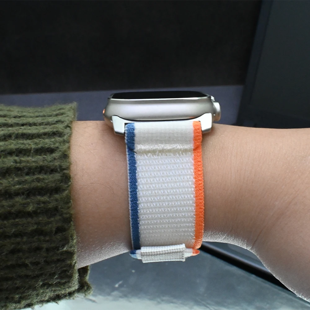 Ремешок Trail Loop для Apple Watch Ultra 2, нейлоновый браслет для IWatch Series 9 8 7 6 5 Se, 49 мм 45 мм 44 мм 42 мм 41 мм 40 мм