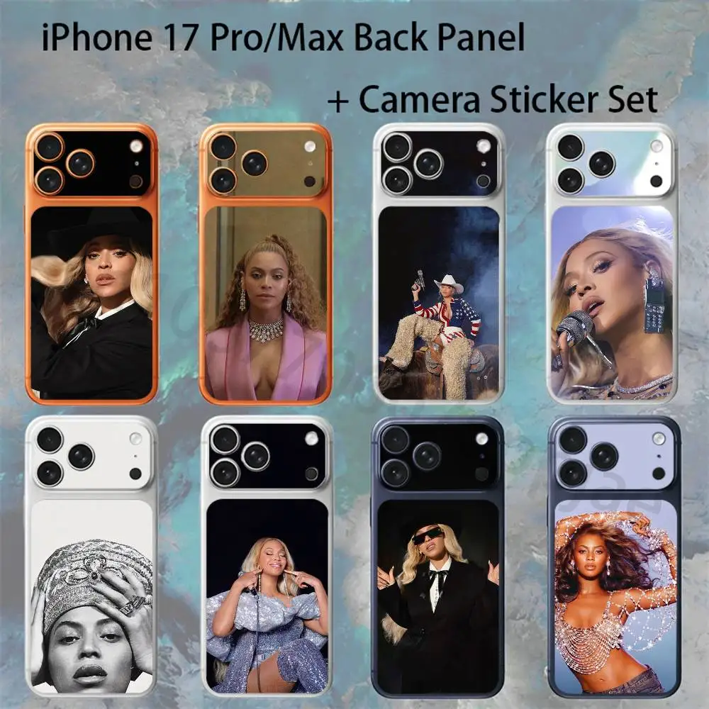 

Singer B-Beyonce For iPhone 17pro/Max Full body Back Cover Decal Skin Colorful Rear Protective Sticker Film