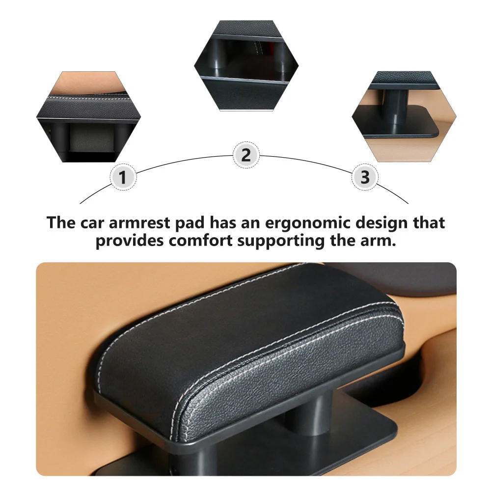 

Adjustable Car Armrest Cushion Elbow Support Pad Universal Fit Ergonomic Design Comfortable Long Trip Driving Protective Cushion