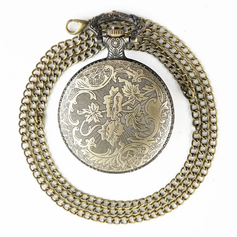 Nieuwe Modieuze Stijl Antieke Vintage Quartz Zakhorloge Ronde Case Hanger Ketting Ketting Prachtige Klok Voor Mannen Vrouwen Geschenken