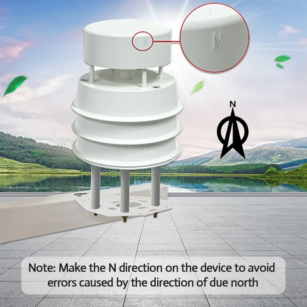 Ultrasonic Wind Speed and Direction Sensor Module Detection Weather Station Transmitter 0-40m/s Output RS485 0-5V 0-10V 4-20mA