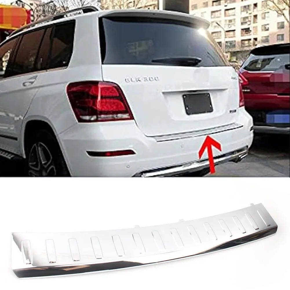 

Car Rear Bumper Protector Trunk Door Plate Cover Trim For Mercedes Benz GL-Class W166 W292 GL350 GL400 GL450 GL500 14-19