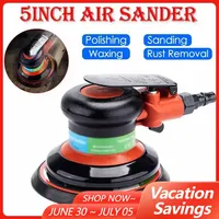 5inch Pneumatic Orbital Sander Air Polisher Car Polishing Waxing Metal Grinding Machine Air Sander Pneumatic Tools
