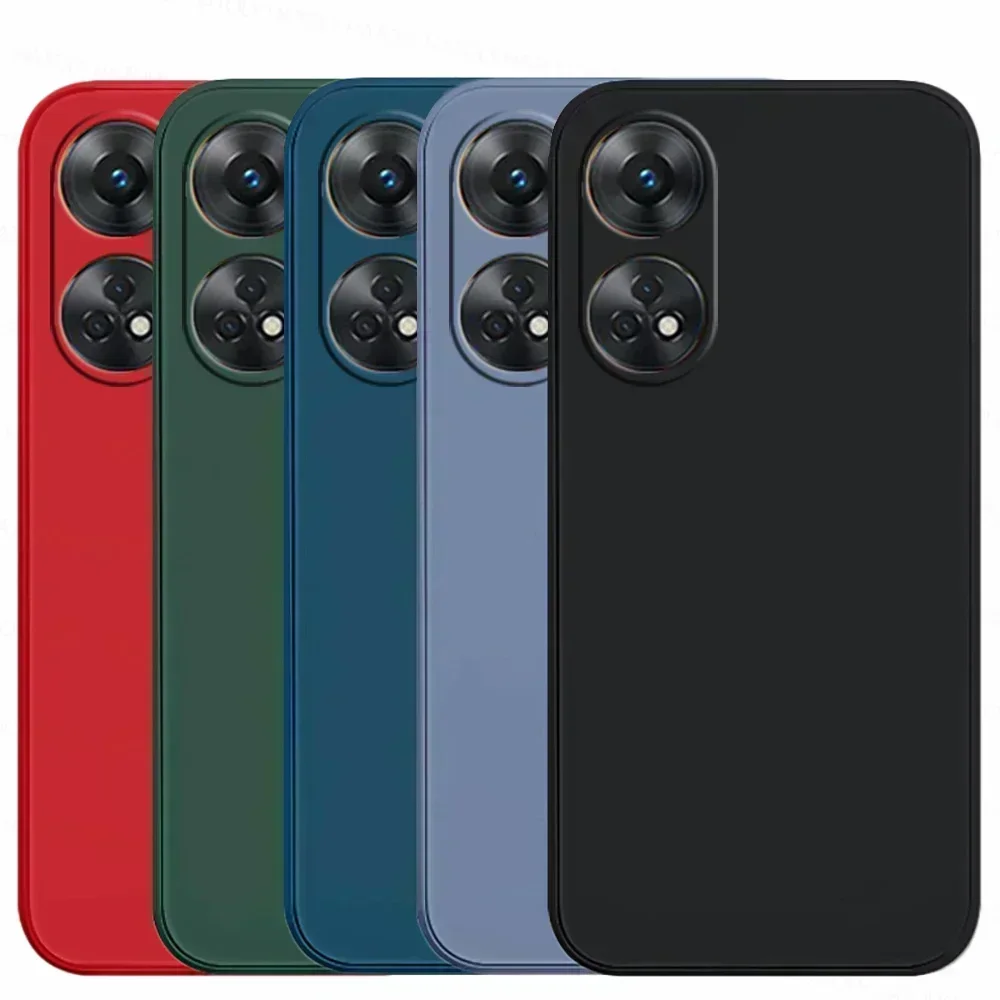 Coque souple en silicone liquide pour OPPO A78 4G, housse de téléphone, pare-chocs, originale
