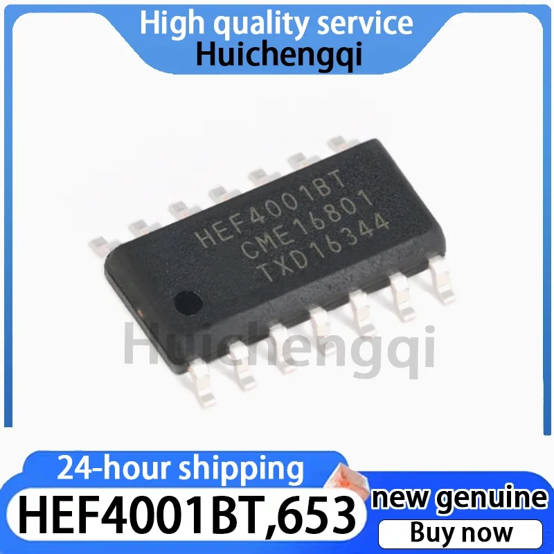 10PCS HEF4001BT,653 SOIC-14 Four-way 2-input or NOT Gate SMT Logic Chip