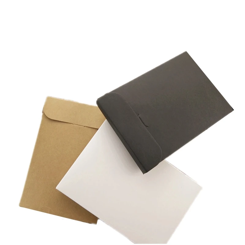 10/30/50pcs Kraft Paper Blank DIY Cover Scarf Gift Packaging Boxes Postcard Envelope Bags for Business Box for Invitation Cards