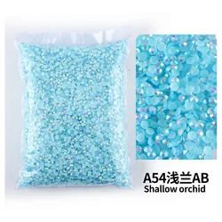 All Blue SeriesWholesale Bulk Resin Rhinestone Jelly transparent AB 2mm,3mm,4mm,5mm,6mm FlatBack Nail Art Garment Decoration