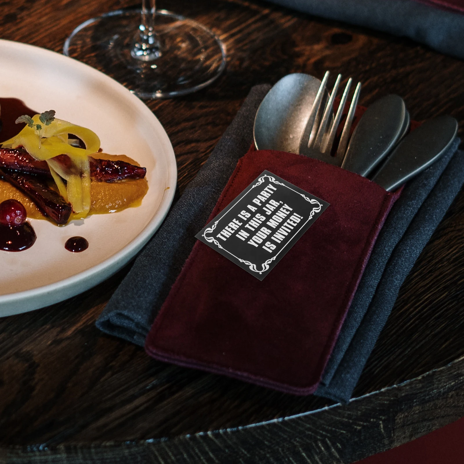 

10pcs Waterproof Stickers Vinyl Decals For Tip Jars Restaurants Bars Spill Proof Stickers Business Tip Decals Tips