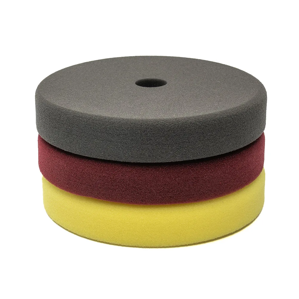 7 inch Buffing Pad Coarse buffing Foam Polisher Polishing Sanding Disc Sponge Tools 3pcs Workshop Auto Circular