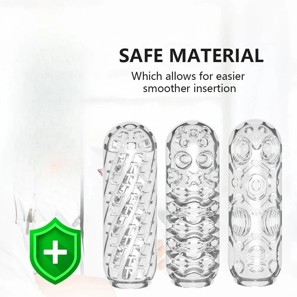Transparent Male Masturbate Cup Simulated Soft Vagina Men Adult Endurance Exercise Adult Vacuum Aircraft Pocket Cup Male Sextoys view 6