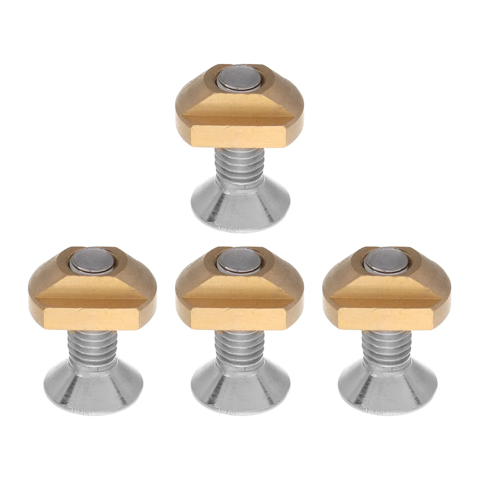 4Pcs Stainless T Nuts Set M8 Hydrofoil Mounting Screws Washers for Surfboard Foil Attachment Sliding T Track