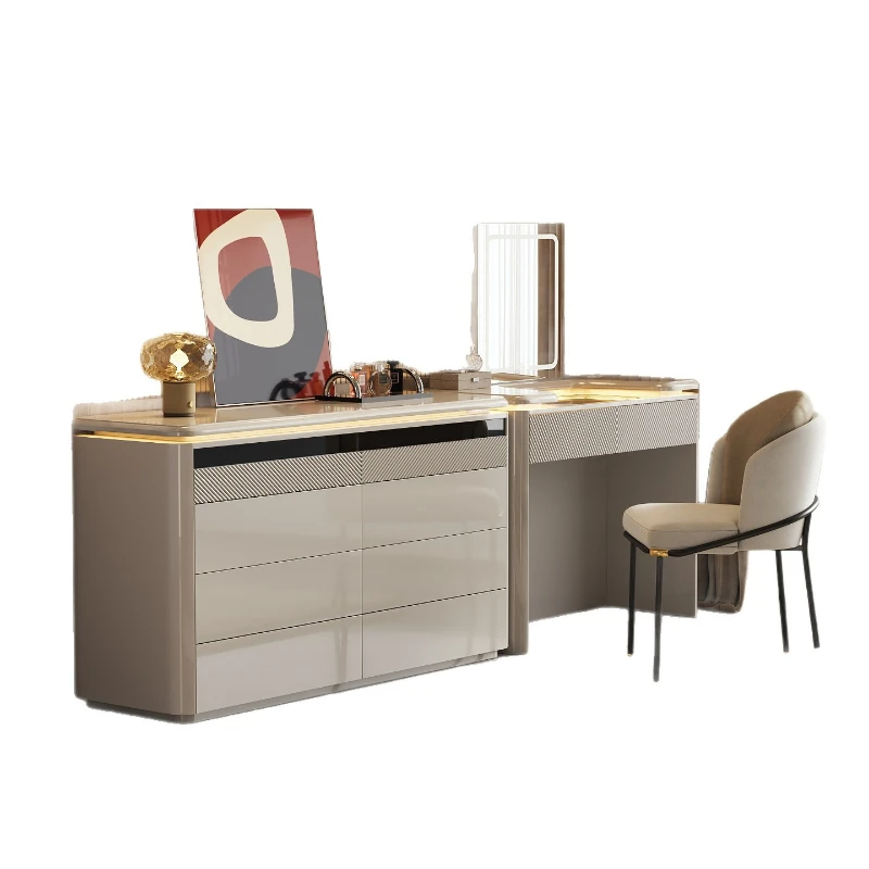 

Lift dresser chest integrated bedroom end of bed makeup table jewelry cabinet