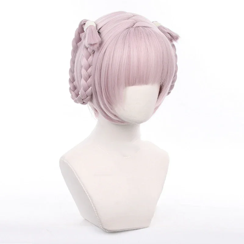 Anime Roep van de Nacht Nazuna Nanakusa ‌   Cosplay Pruik Roze Vlecht Haar Yofukashi no Uta Hittebestendige Synthetische Pruiken Halloween