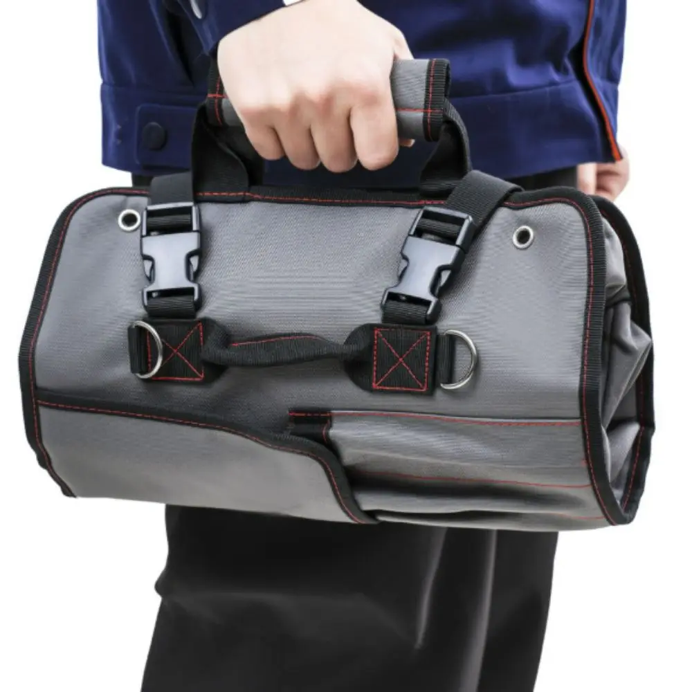 多機能リールバッグ耐摩耗性ヘビーデューティツール収納バッグ厚みのある折りたたみ式ツールオーガナイザーツール収納