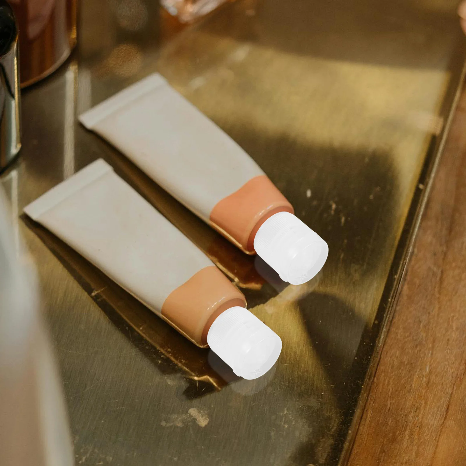 30 Uds. Tapas de pasta de dientes de plástico con diseño abatible, cubiertas de viaje atornilladas para baño, Camping, senderismo, tapa de tubo duradera, almacenamiento práctico