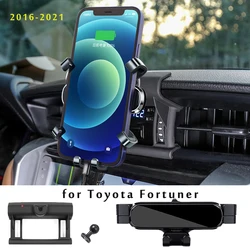 Car Phone Holder For Toyota Fortuner 2016 2017 2021 Car Styling Bracket GPS Stand Rotatable Support Mobile Accessories