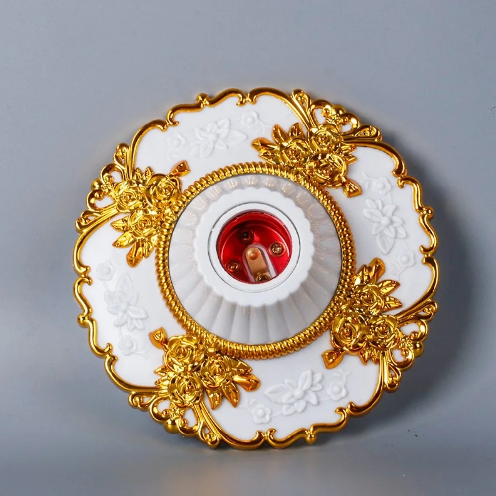 

Stylish Holder Golden Base E27 Lamp Socket Round Screw Durable Bulb Holder Fixed Base Screw Fixed Pendant Lamp Holder Base Stand