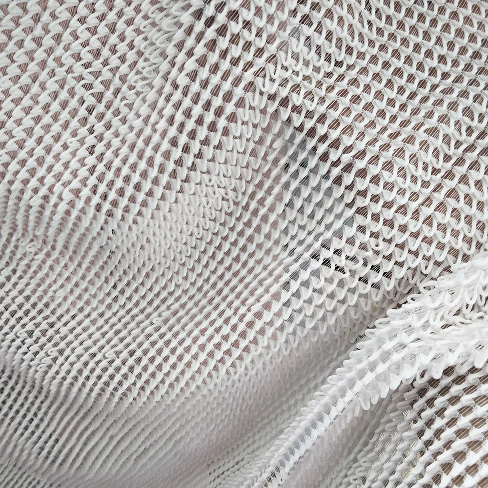 Fashionable 3D Tassel Mesh Polyester Pillowcase Cloth Soft Inelastic Fabric for Interior Decoration Wedding Dress Girls Skirt
