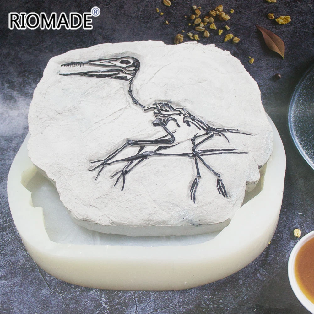 Pterosaur Fossils Style Silicone Mold DIY Hand Colored Decorative Tools For  Puzzle Game Coloring Gypsum Clay Mould