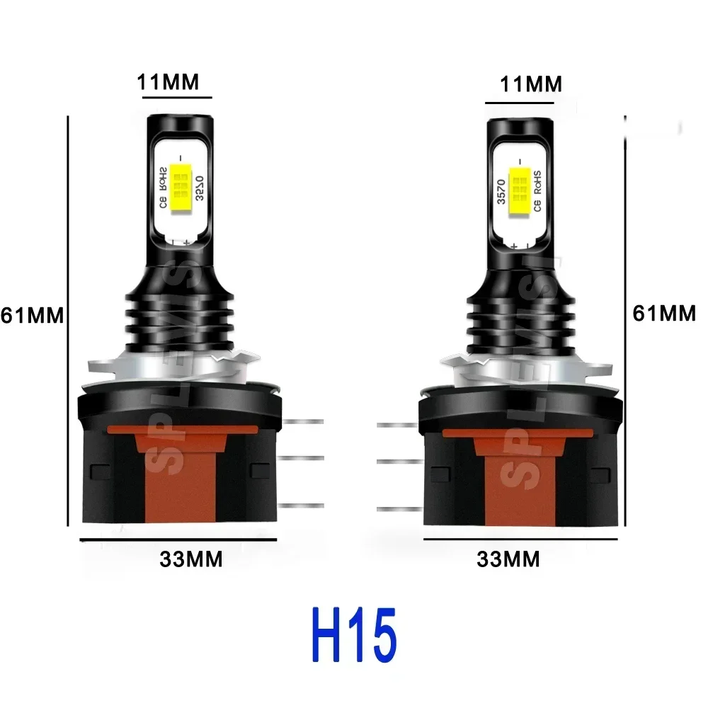 H15 LED Car Light High Beam per Ford Ranger MK3 Focus MK3 2015 2016 2017 2018 2019 2020 B-Max 2012 2013 2014 2015 2016 2017 2018