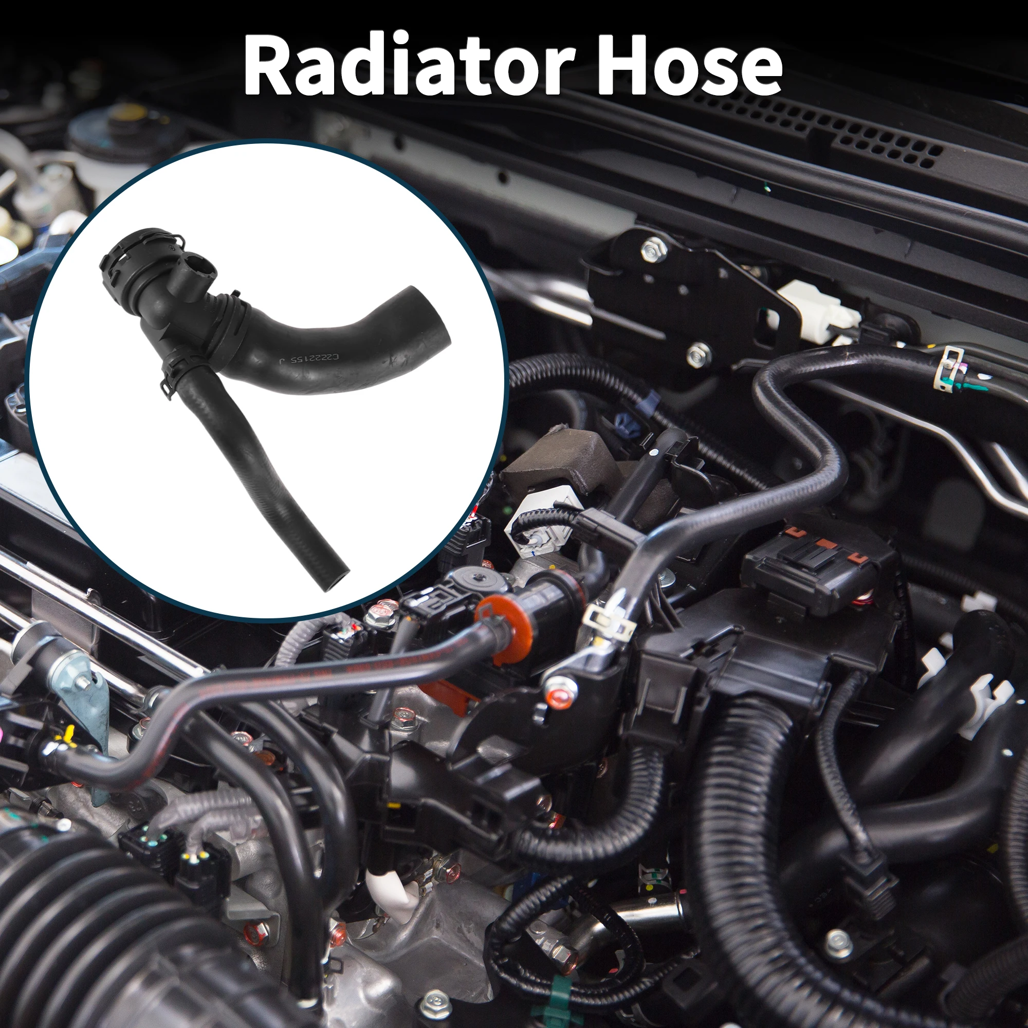 

UXCELL Radiator Hose Coolant Pipe for Jaguar XF X250 5.0 2010-2015 Rubber Black