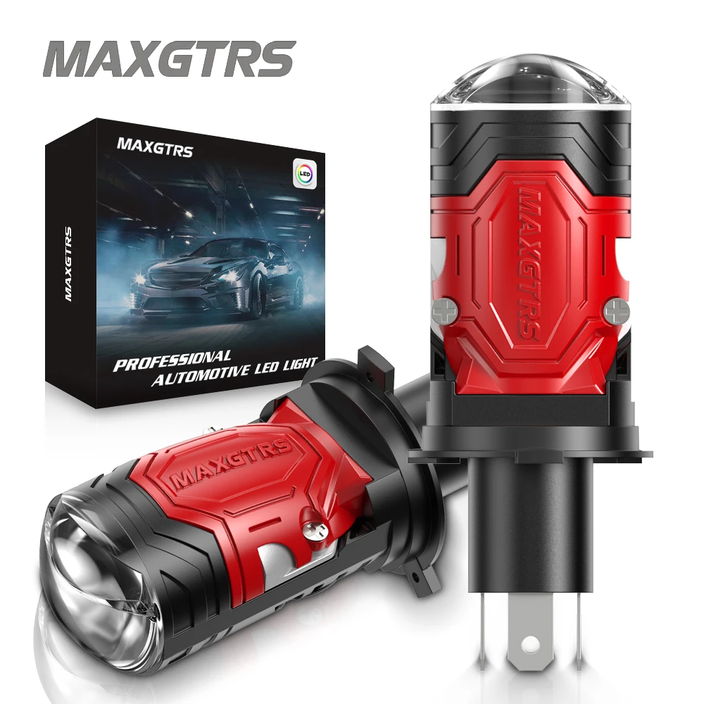 Лампа для автомобильных фар H4 9003 HB2 Bi LED CANBUS 160W 26000LM, двухрежимная (дальний/ближний свет), для авто и мотоциклов, проекторная, с двойной линзой