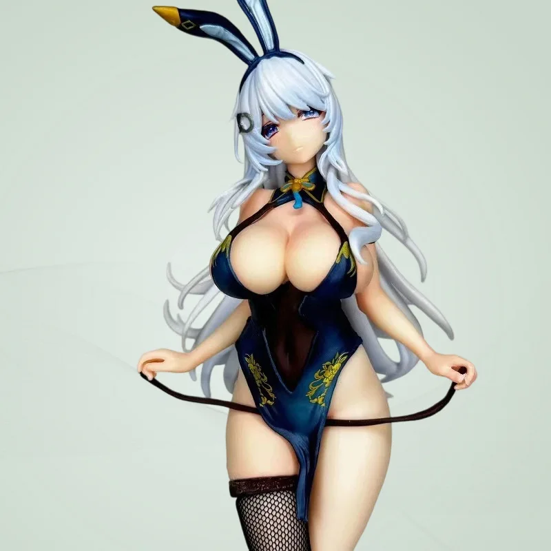 

Аниме-фигурка красивой девушки-кролика ручной работы из ПВХ, 26,5 см, стоячая поза, коллекционная настольная декорация для фанатов аниме, модель