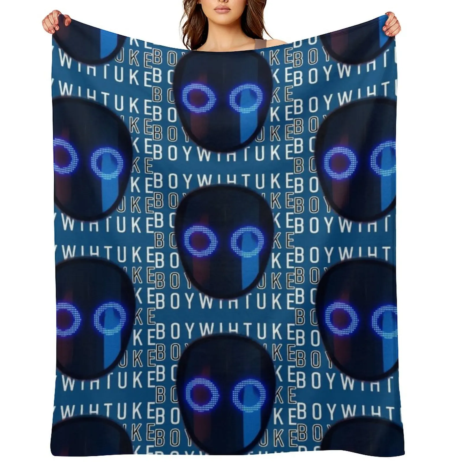 

Boywithuke Face, Boywithuke Music Throw Blanket For Sofa Thin Decorative Sofa blankets ands Blankets For Bed Blankets