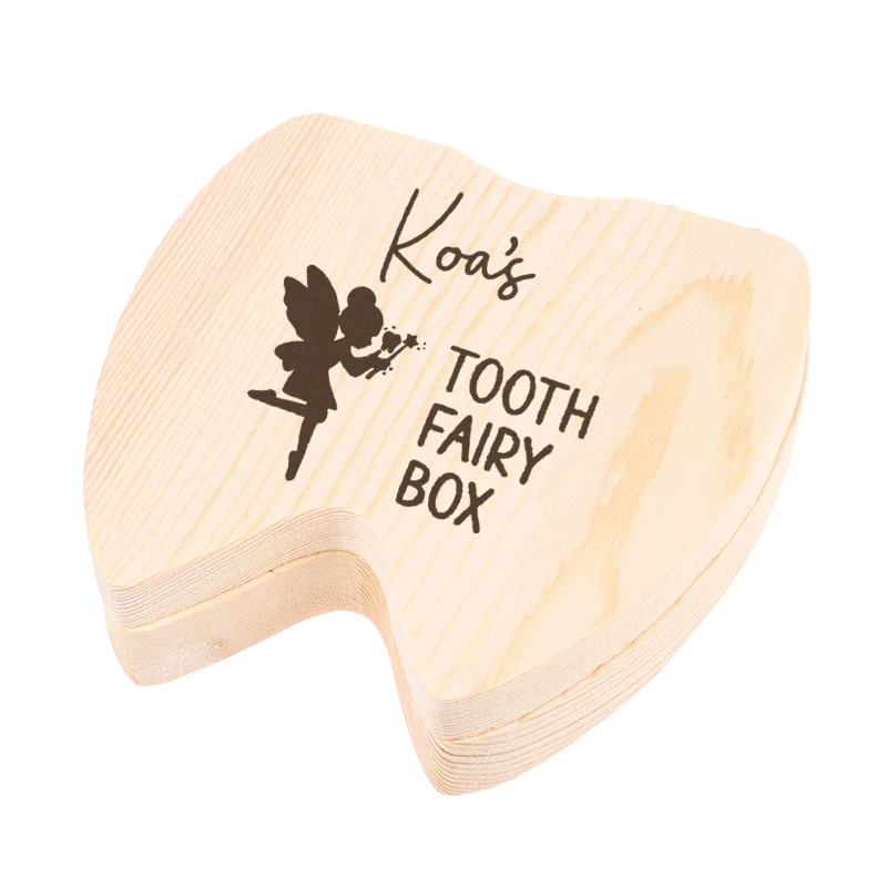 

Personalised Tooth Fairy Box First Tooth Wooden Tooth Fairy Box Engraved Keepsake Baby Tooth Box Spanish m