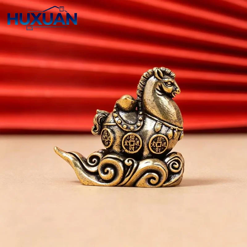 Brass Vintage Xiangyun Pixiu Ornaments To Attract Wealth Pixiu Copper Ornaments Desktop Decoration Crafts