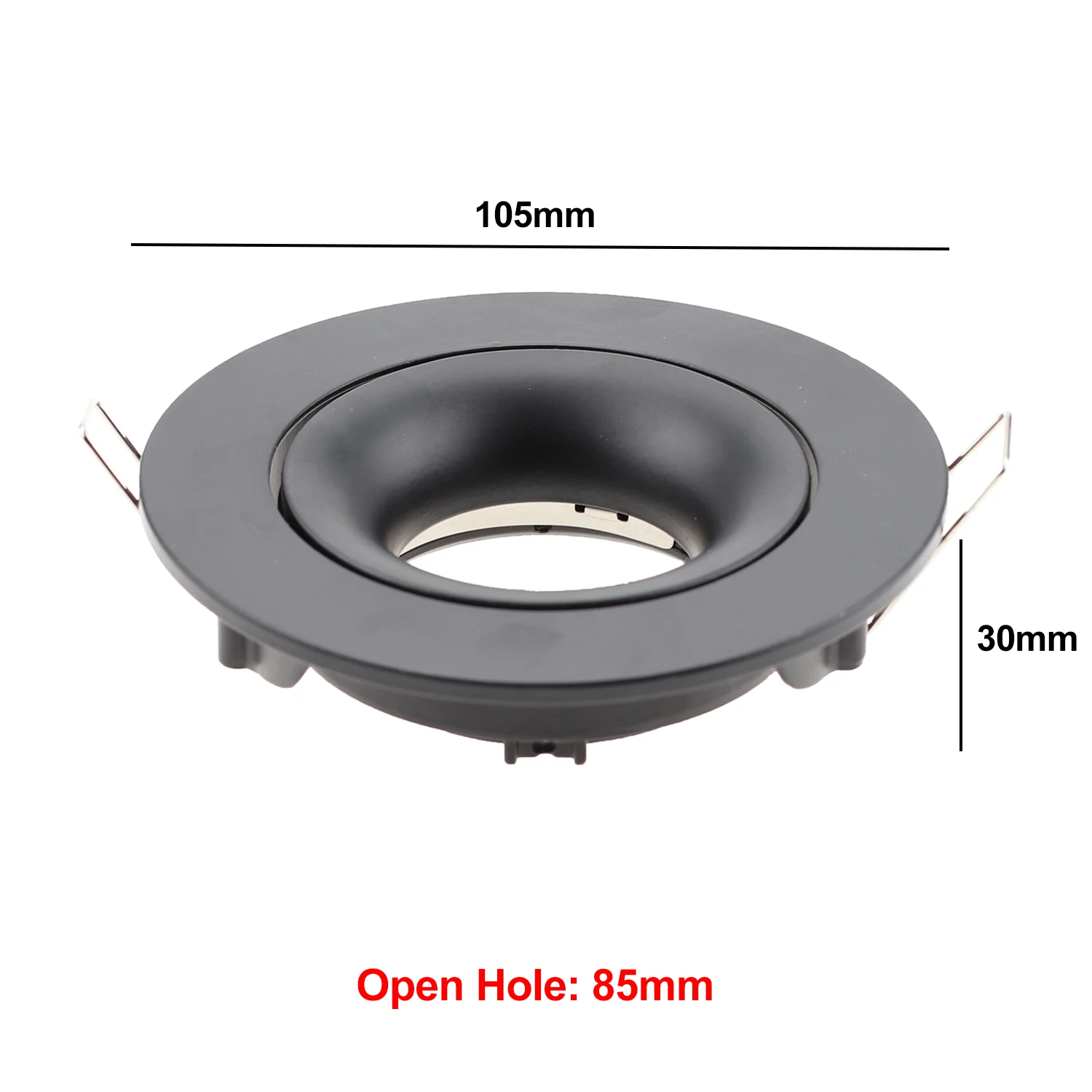 LED Recessed Eyeball Fitting Casing Complete Set with GU10 Bulb and Holder Adjustable Frame