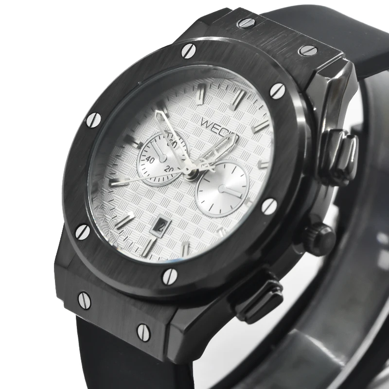 달력이있는 스포츠 실리콘 시계 클래식 대형 다이얼 패션 대기 커플 야외 트윈 배럴 남성용 및 여성용 시계