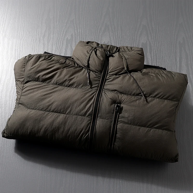 

Легкое мужское хлопковое пальто ECO Cloud Fill с воротником-стойкой, альтернативное пальто молодежного трендового цвета с подставкой, повседневное