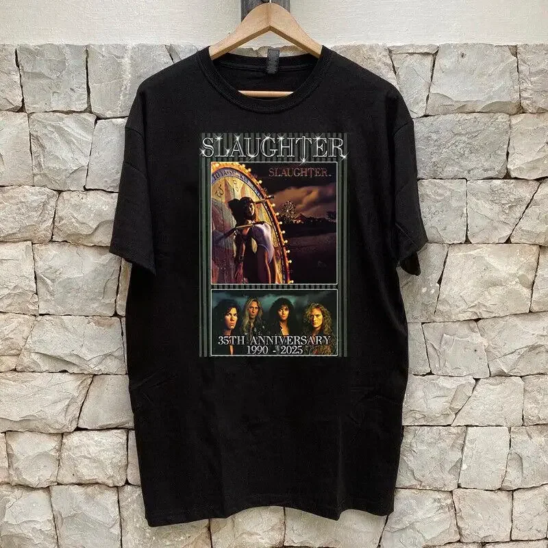 Happy 35th Anniversary 2025 Slaughter Band T Shirt Full Size S 5XL