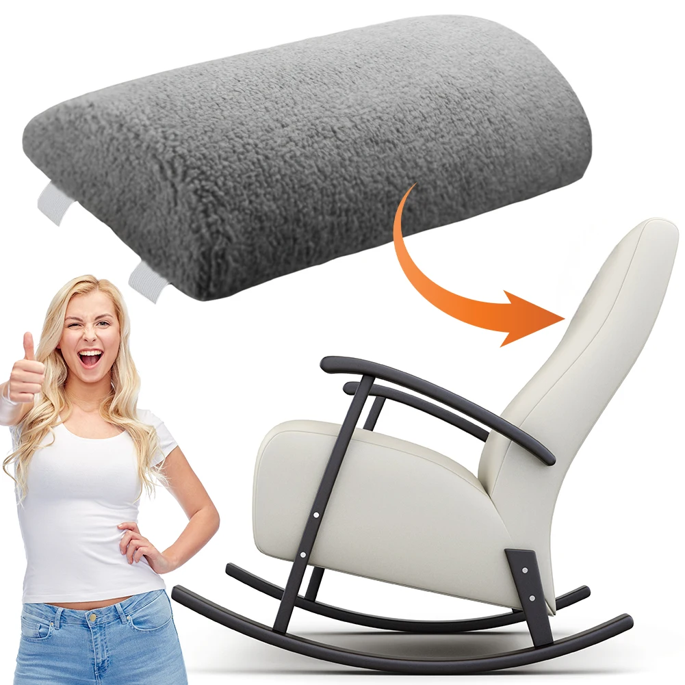 

Подушка-подставка для ног из пены с эффектом памяти, 4 дюйма, для кресла-реклайнера, кровати, дивана, эргономичная подушка-подножка с чехлом из шерпы