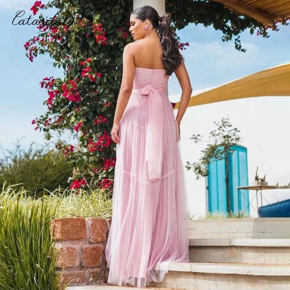 Catasdate vestidos de festa à noite cortados vestidos formais para eventos especiais maxi vestido de cerimônia de casamento elegante personalizado