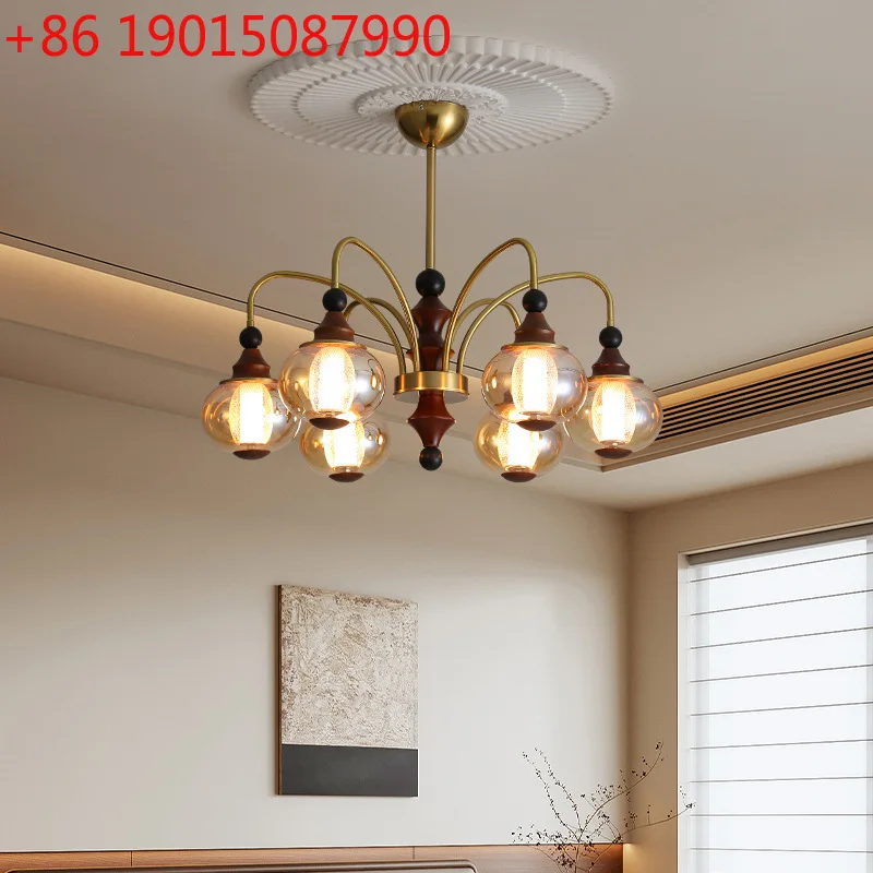 

Living room chandelier retro master creative personality art high sense light luxury dining room bedroom chandelier