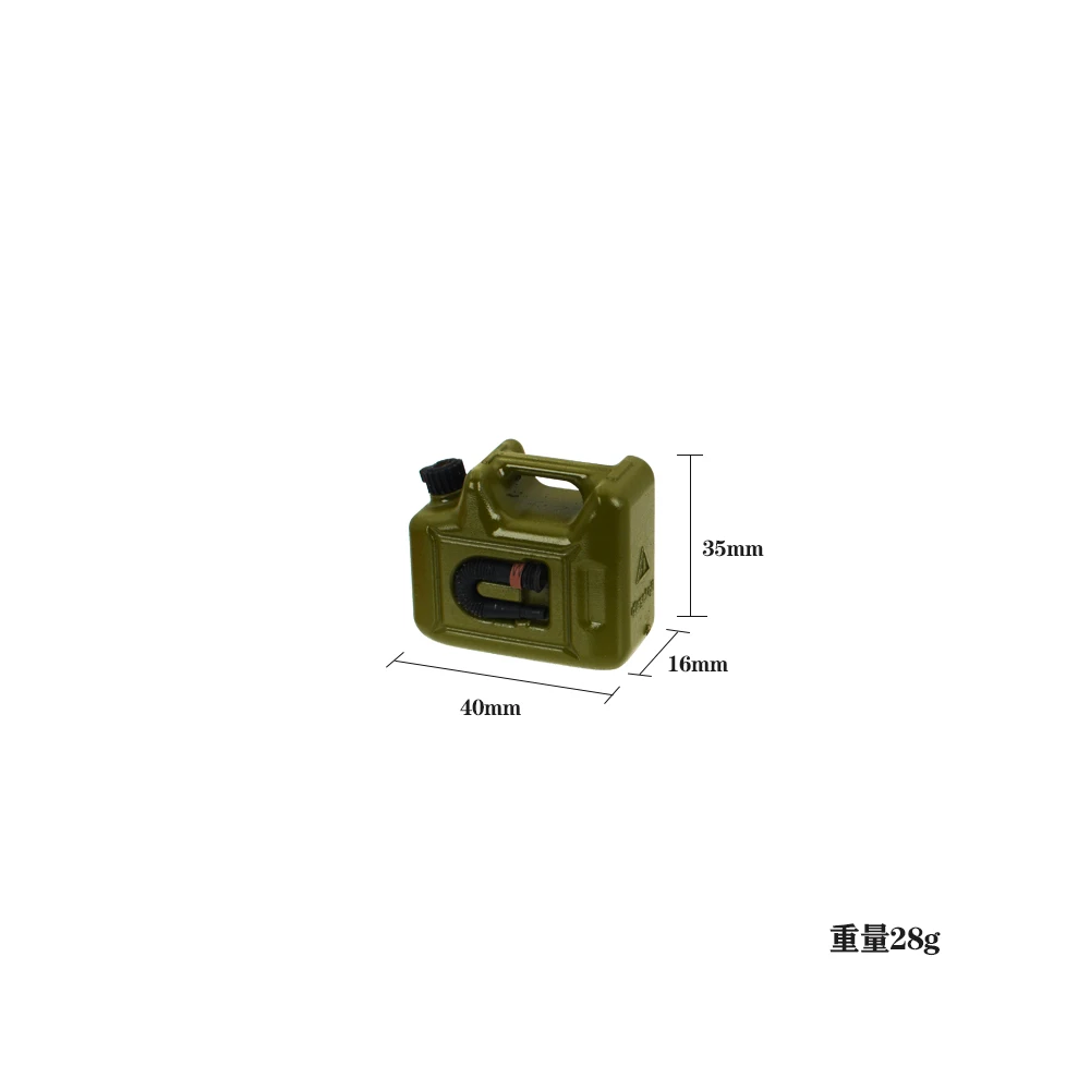 1PCS Mini Camping Oil Barrel Luggage Rack Decoration for 1/10 RC Crawler Car Traxxas TRX4 AXIAL SCX10 RC4WD