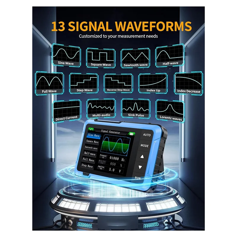 

BHBD-Oscilloscope/DDS Signal Generator 2-In-1,2.8 Inch TFT,10Mhz Bandwidth, 48MS/S Sampling Rate, Trigger Function Auto/Nomal