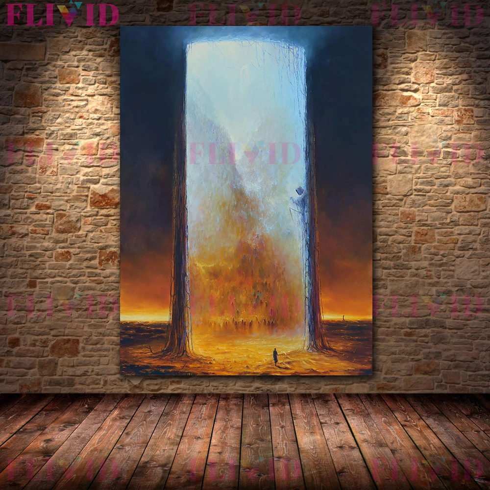 Rulers Of The Mysterious World Vintage Wall Art Canvas Painting Protection From The Gods Art Poster Print Decoration Unframed