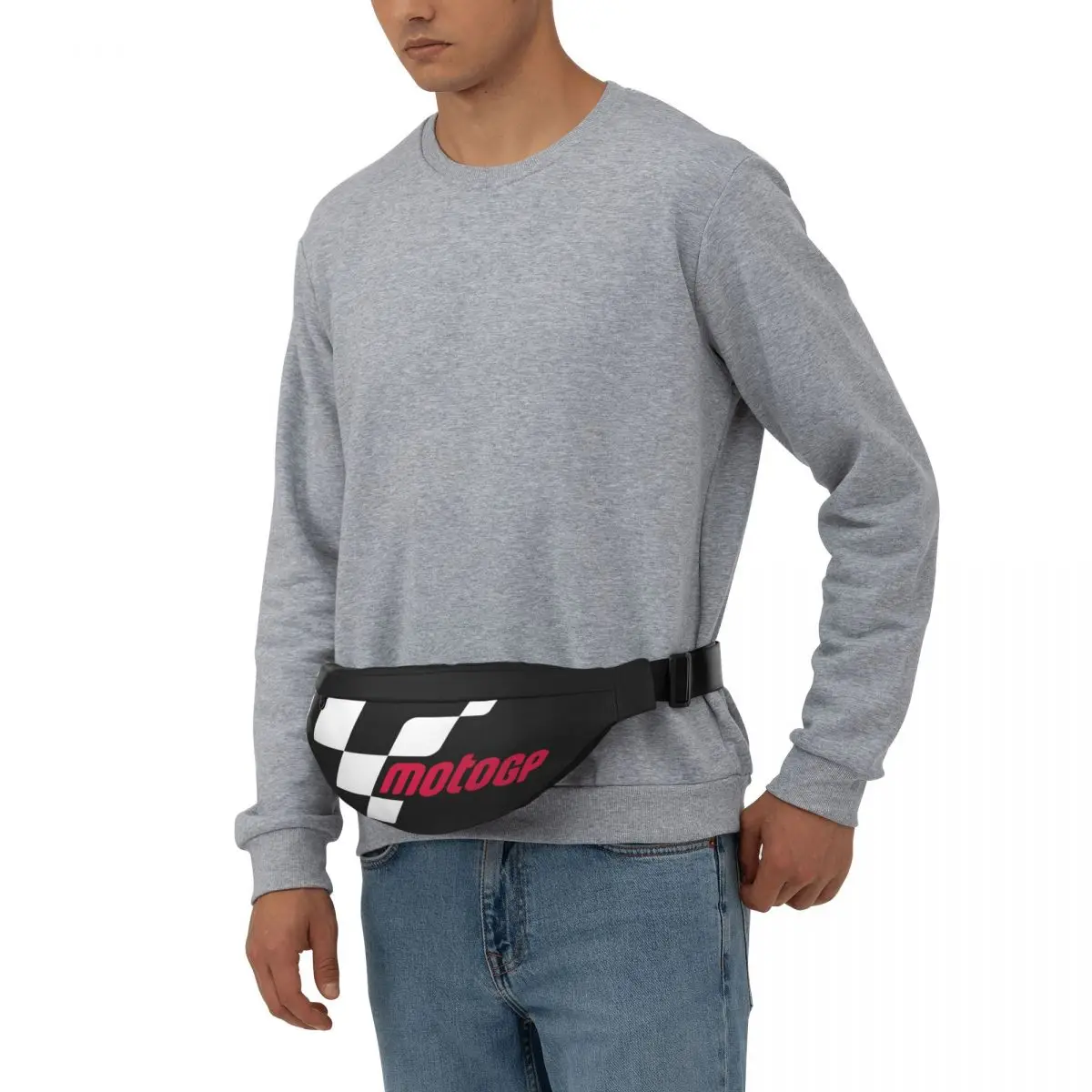 Riñonera de Moto GP Unisex, bolso cruzado multifunción, bolsos de pecho, paquete de cintura de viaje corto