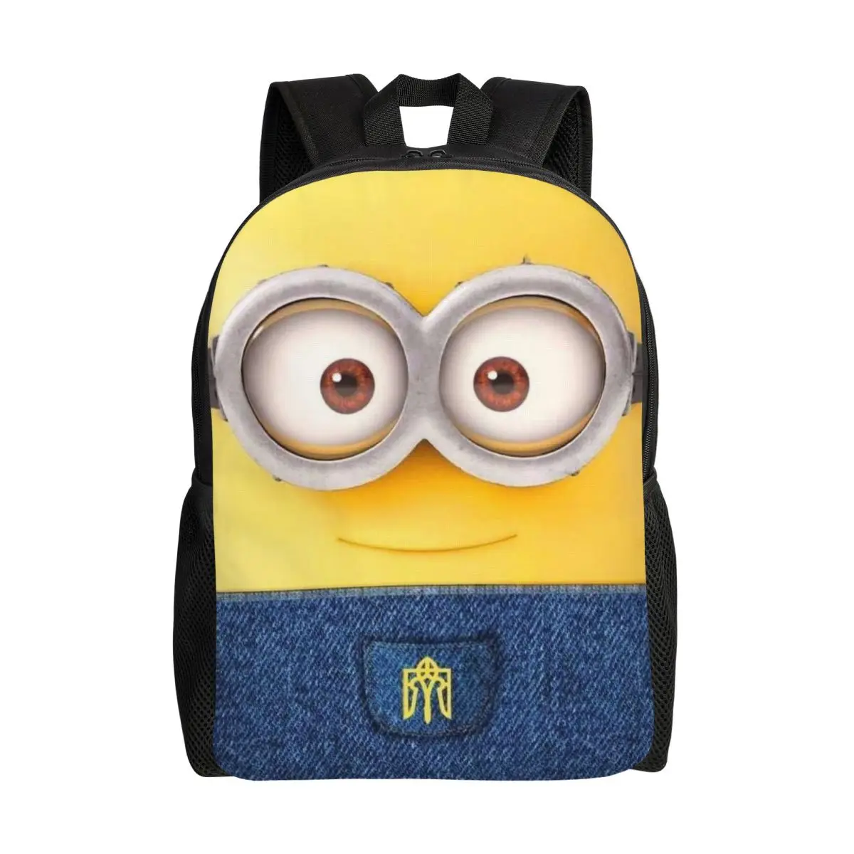 

Custom M-Miniones Laptop Backpack Women Men Casual Bookbag for College School Student Funny pattern Bag