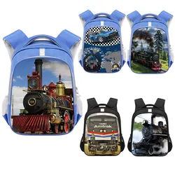 Racing Car / Locomotive Backpack Children School Bags Aircraft Carrier Tank Train School Backpack Kid Kindergarten Bag Bookbag