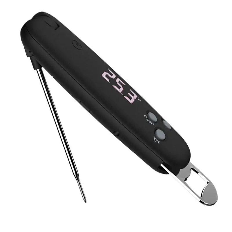 

Thermometers For Cooking Fast Precise Digital Food Probe With LED Display Bottle Opener Instant Read Oven Meat Thermometers For