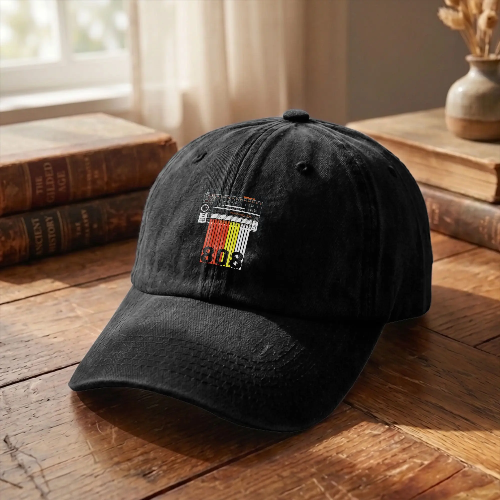 808 Classic Music Electronic Drum Machine Unisex Baseball Caps 80s Distressed Cotton Hat Classic Travel Adjustable Fit Sun Cap