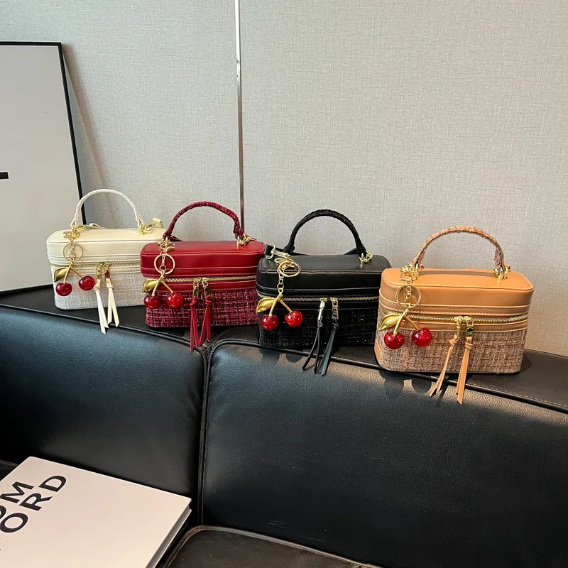 

New 2025 Korean - Style Light - Luxury Box - Shaped Bag, Hot Fashion Shoulder Messenger Bag, Ideal for Commuting