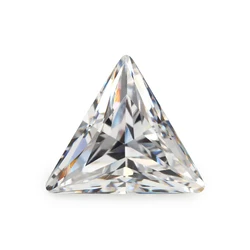 Size 3x3mm-10x10mm 5A Triangle Cut White Cubic Zirconia Stone Loose CZ Stones Synthetic Gemstone For Jewelry Making