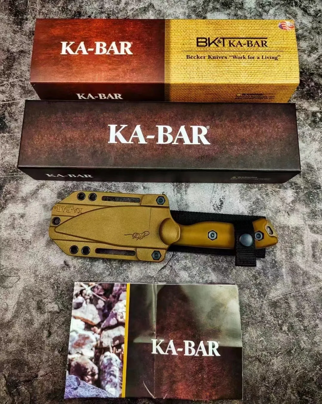 KA-BAR18- Outdoor wilderness survival Hunting knife Emergency rescue tool Sharp fruit knife for fishing mountaineering diving