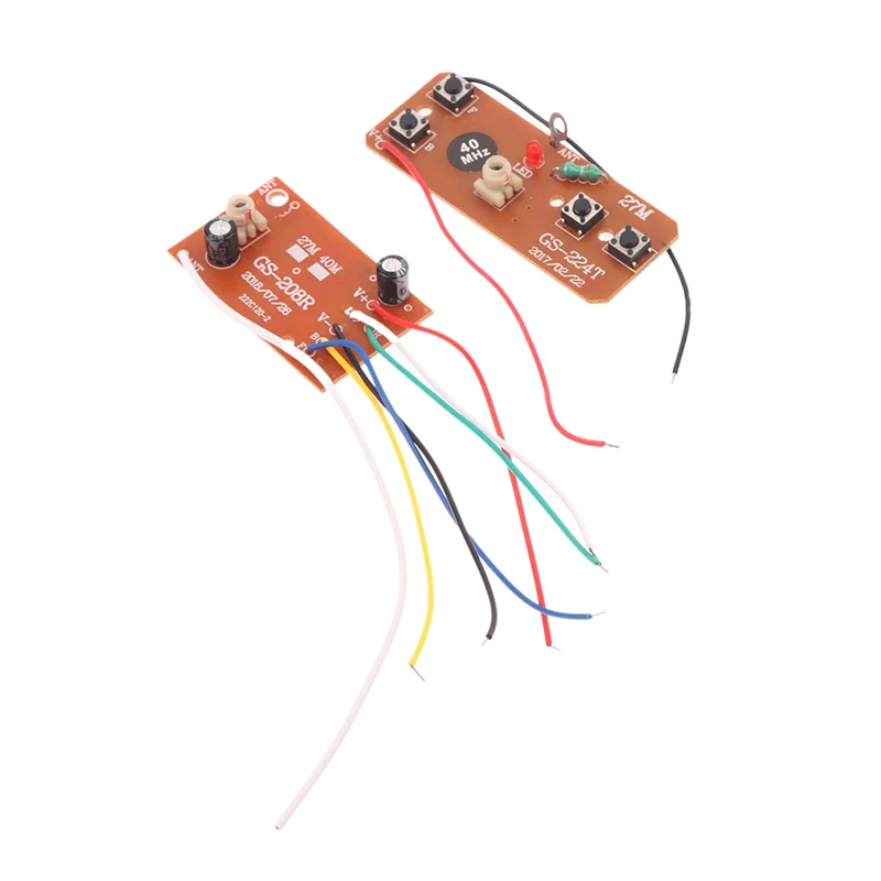 1 Juego de placa de circuito 40M 4CH PCB recibir módulo controlador accesorios de coche RC DIY RC avión Control remoto juguete